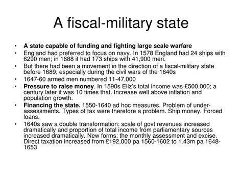 fiscal military states examples